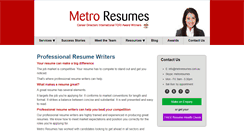 Desktop Screenshot of metroresumes.com.au